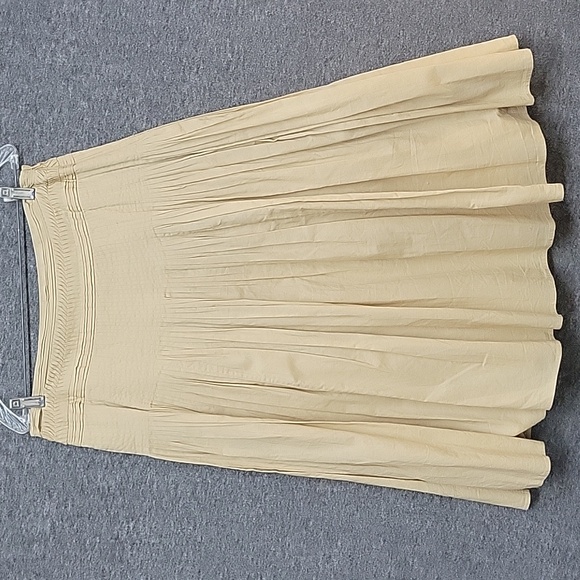 Ralph Lauren Pleated Light Brown SKIRT Ladies Sz 8 100% Cotton - Picture 2 of 11